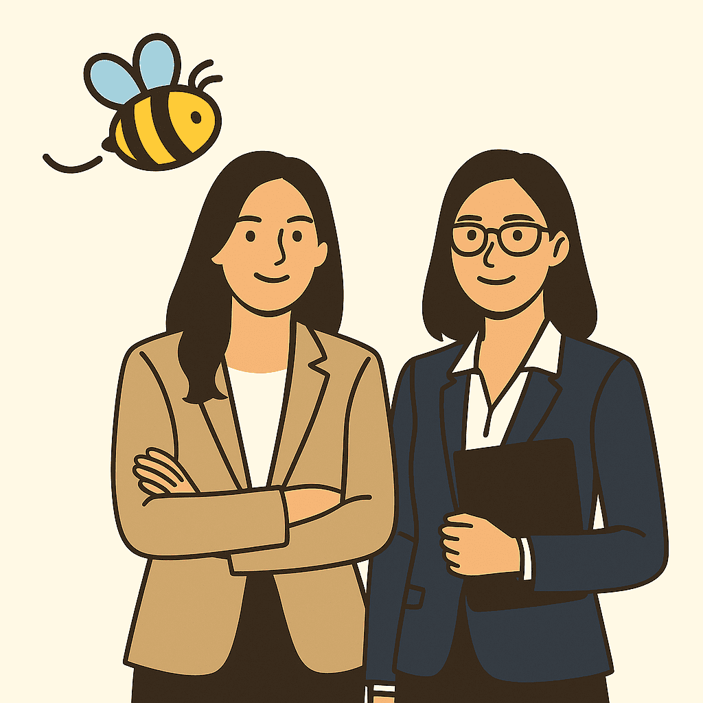 Professional Collaboration with Bee Logo